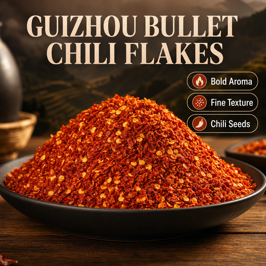 Guizhou Bullet Chili Powder – Premium Ground Zi Dan Tou Hot Chili, Fiery Chinese Red Pepper for Chili Oil, Sichuan Cooking & Spice Blends