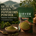 Green Sichuan Peppercorn Powder – Premium Ground Qing Hua Jiao, Fresh Citrusy Numbing Spice for Sichuan Cooking, Hot Pot & Spice Blends