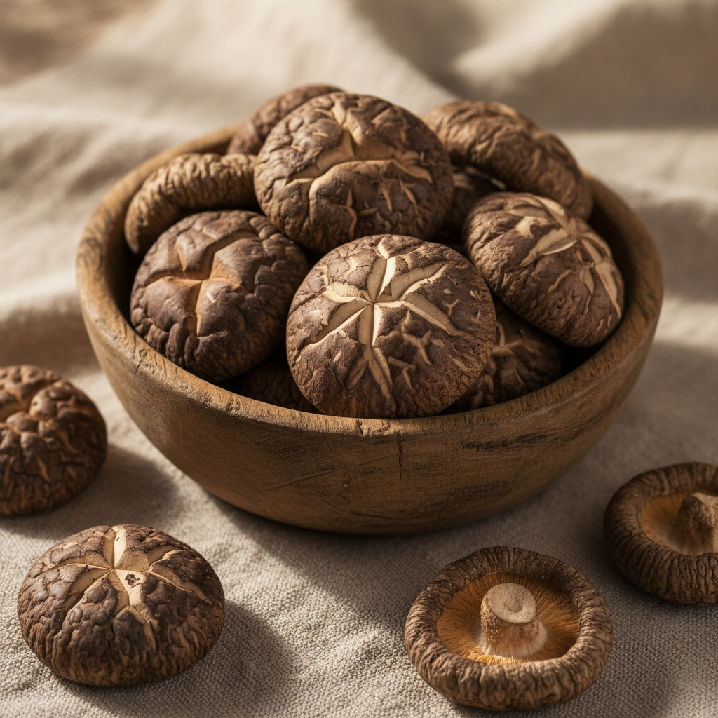 Premium Whole Dried Shiitake Mushrooms Xiang Gu – Rich Umami Flavor for Asian Cooking
