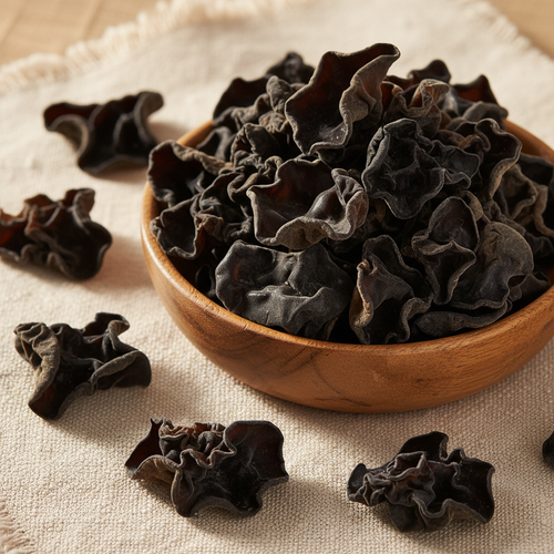 Premium Whole Dried Black Wood Ear Mushrooms Hei Mu Er – Chinese Fungus for Stir-Fries & Soups